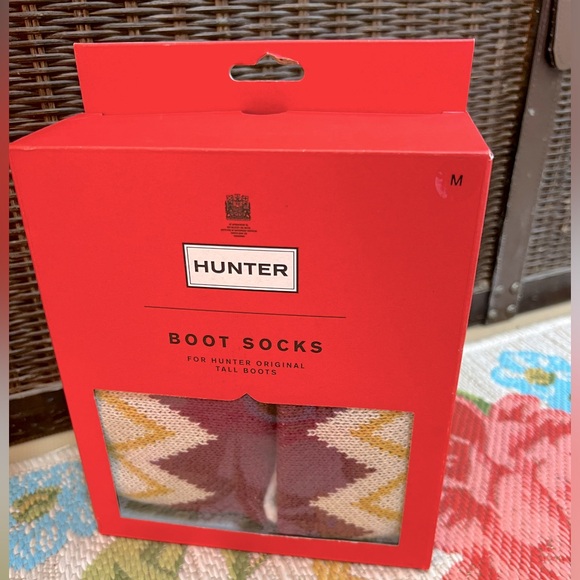 New! HUNTER BOOTS Sweater Socks FOR THE ORIGINAL TALL RAIN BOOT - Picture 2 of 5
